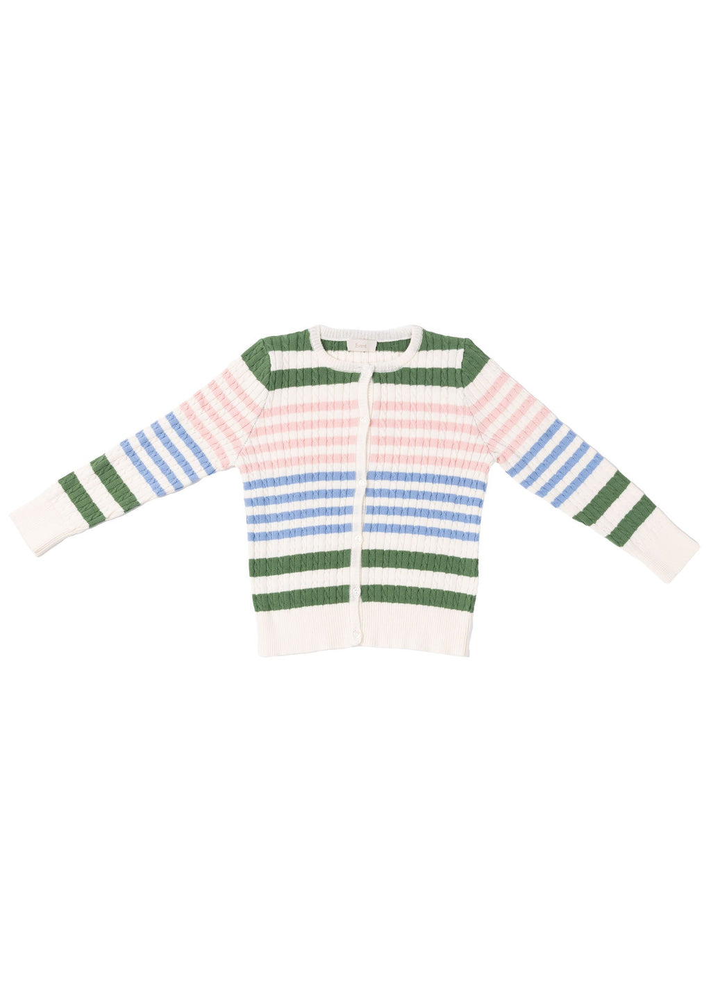 EVERE KIDS Unisex Wooly Saç Örgülü Çizgili Triko Hırka