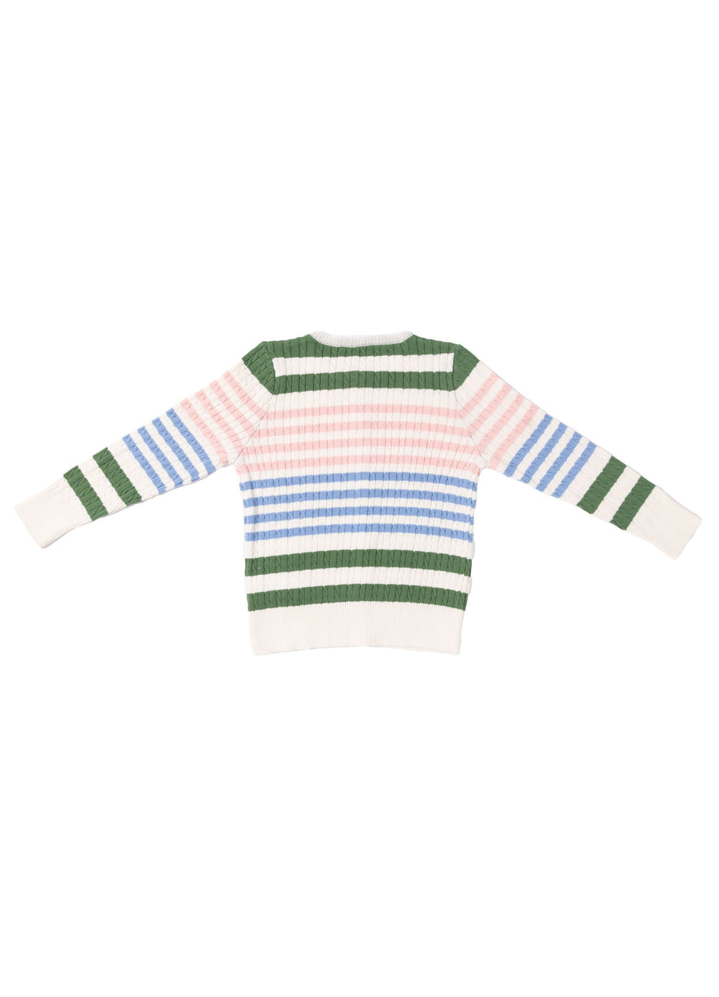 EVERE KIDS Unisex Wooly Saç Örgülü Çizgili Triko Hırka