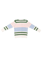 EVERE KIDS Unisex Wooly Saç Örgülü Çizgili Triko Hırka