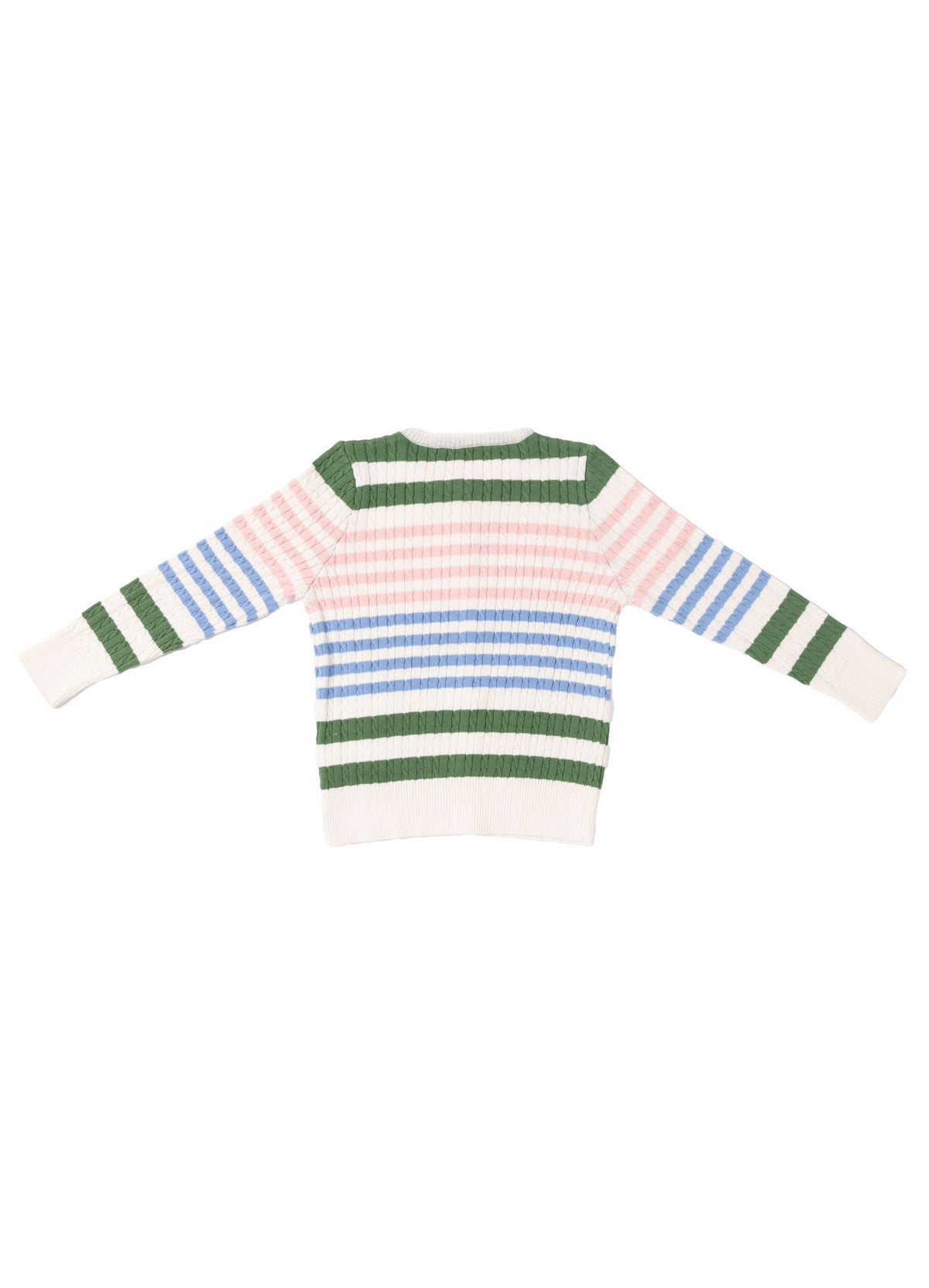 EVERE KIDS Unisex Wooly Saç Örgülü Çizgili Triko Hırka