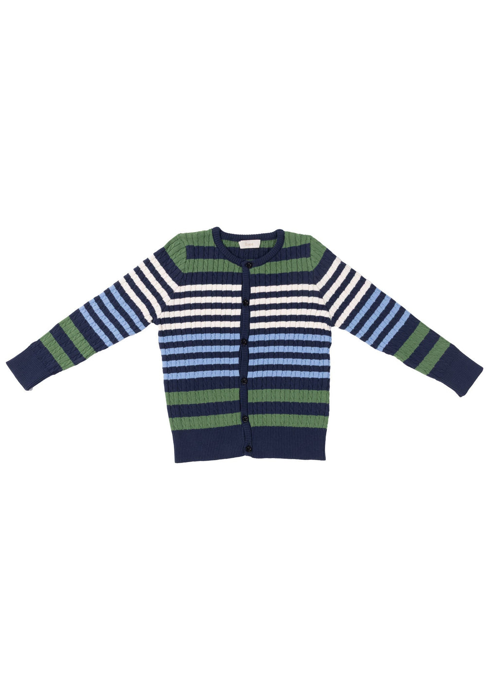 EVERE KIDS Unisex Wooly Saç Örgülü Çizgili Triko Hırka