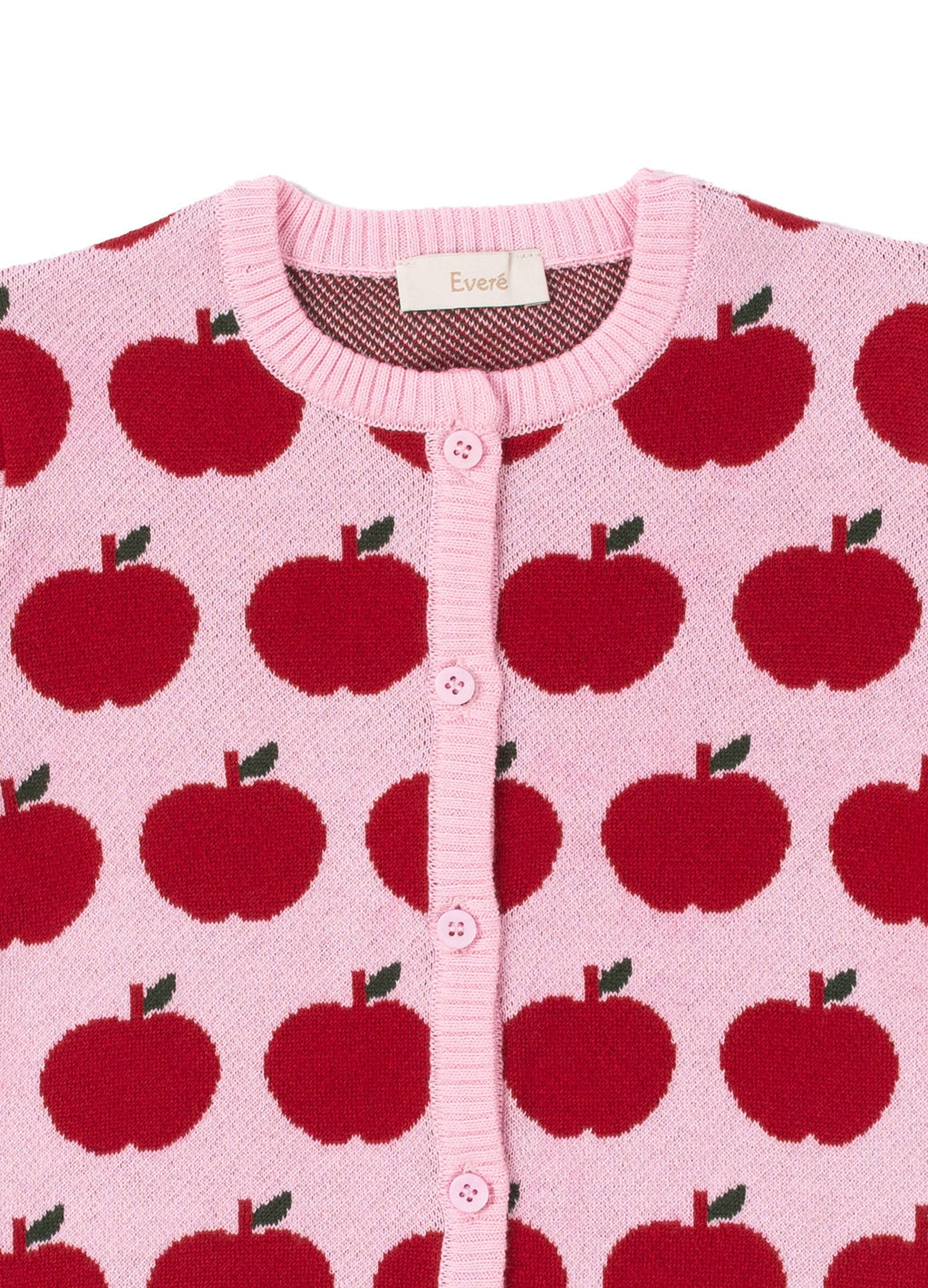 EVERE KIDS Apple Garden Elma Desenli Triko Hırka