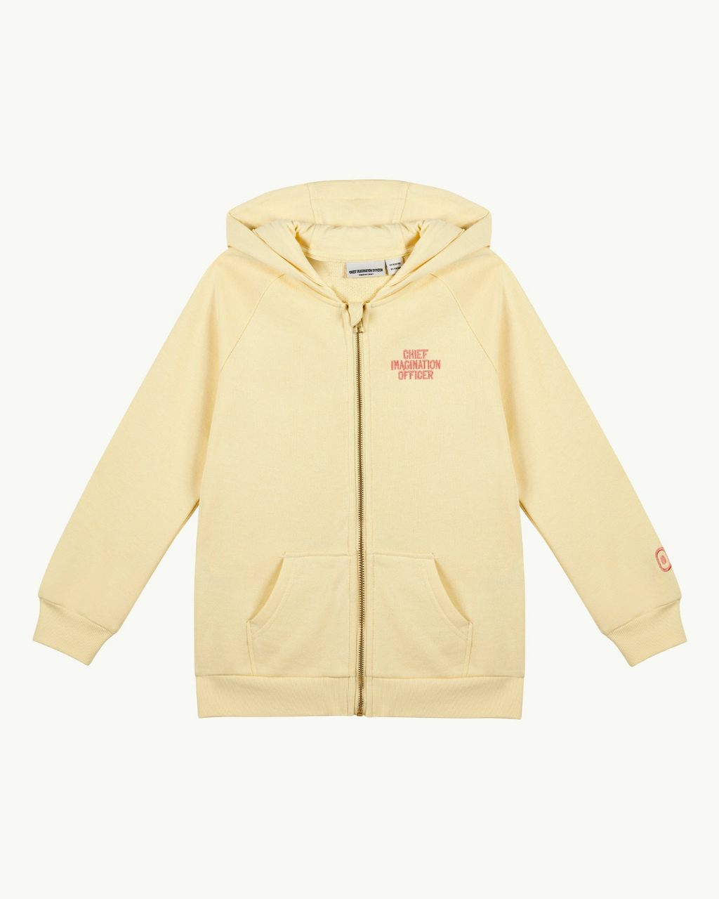 CHIEF IMAGINATION OFFICER Organik Pamuk Fermuarlı Hoodie No.01