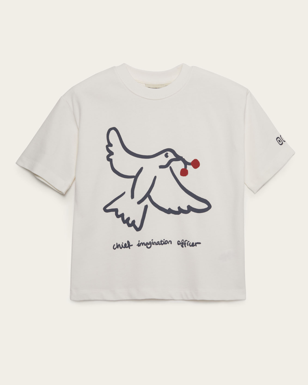 CHIEF IMAGINATION OFFICER Organik pamuk Beyaz T-Shirt Nº02