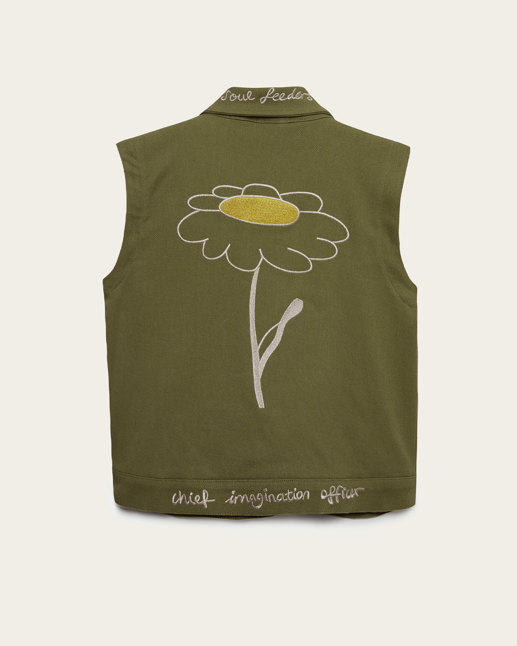 CHIEF IMAGINATION OFFICER Organik pamuk Ceket/Yelek Nº01 Haki