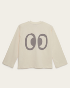 CHIEF IMAGINATION OFFICER Organik pamuk Uzun Kollu Krem T-Shirt Nº03
