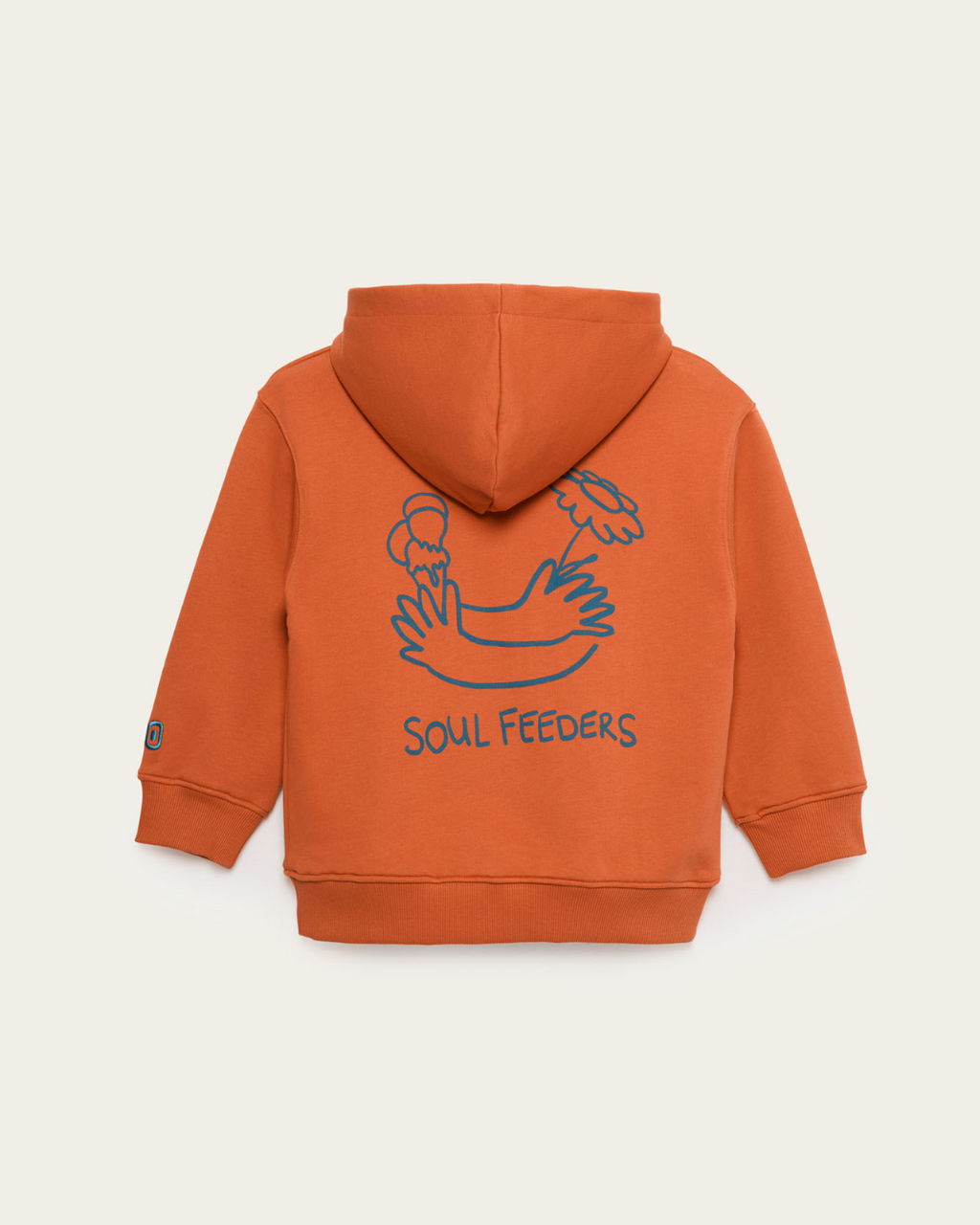 CHIEF IMAGINATION OFFICER Organik pamuk Turuncu Kapüşonlu Hoodie Nº02