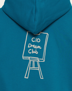 CHIEF IMAGINATION OFFICER Organik pamuk Mavi Kapüşonlu Hoodie Nº02