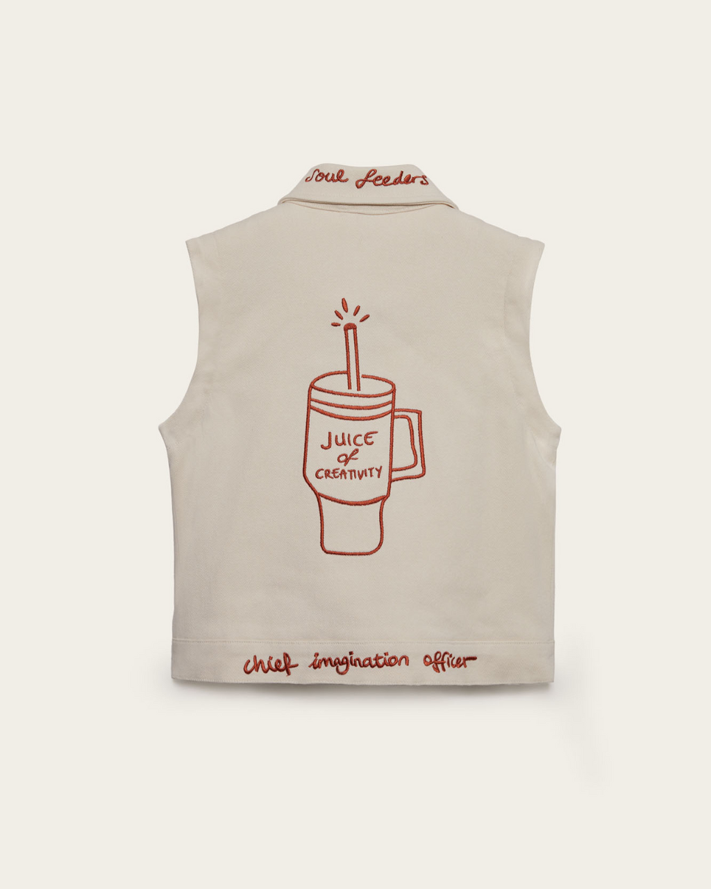 CHIEF IMAGINATION OFFICER Organik pamuk Ceket/Yelek Nº01 Kırık Beyaz