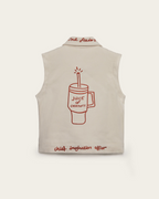 CHIEF IMAGINATION OFFICER Organik pamuk Ceket/Yelek Nº01 Kırık Beyaz