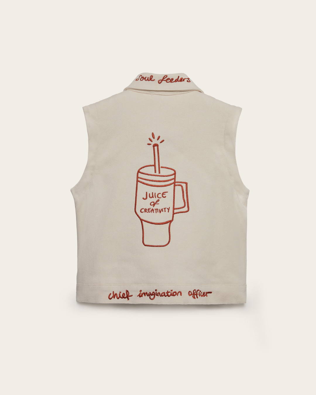 CHIEF IMAGINATION OFFICER Organik pamuk Ceket/Yelek Nº01 Kırık Beyaz