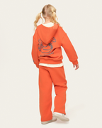 CHIEF IMAGINATION OFFICER Organik pamuk Turuncu Kapüşonlu Hoodie Nº02