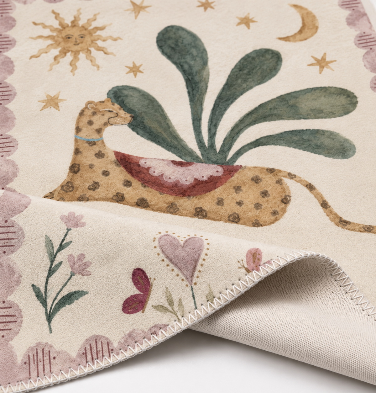 HUEPPI WILD AT HEART LEOPARD RUG
