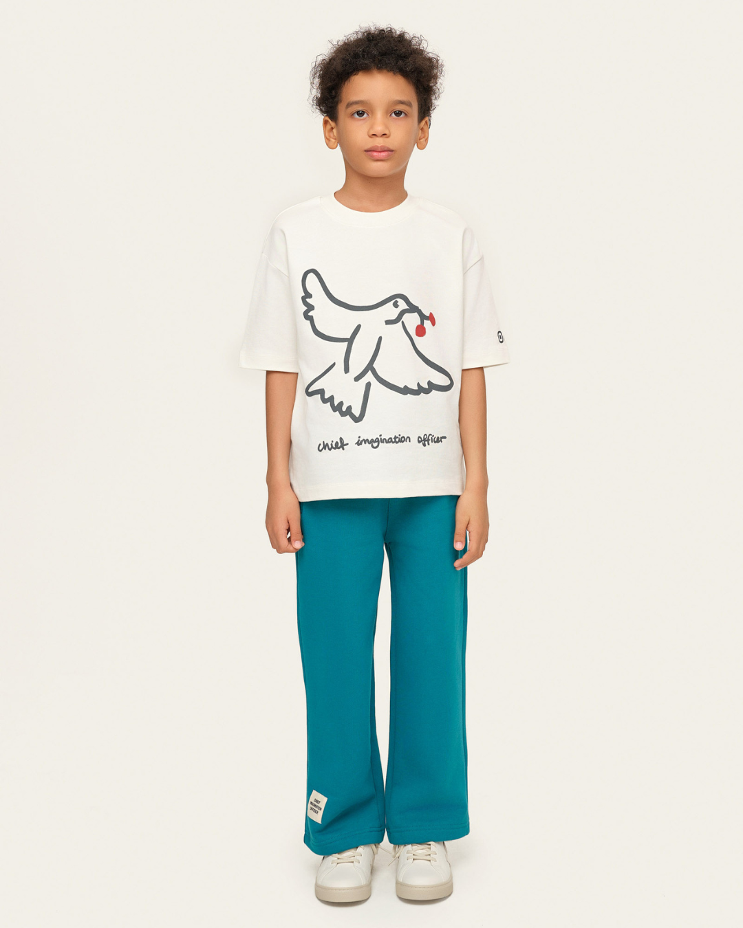 CHIEF IMAGINATION OFFICER Organik pamuk Beyaz T-Shirt Nº02