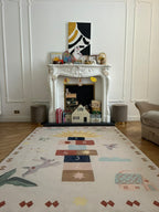 HUEPPI BUNNY HOPS SUN POPS HOPSCOTCH RUG