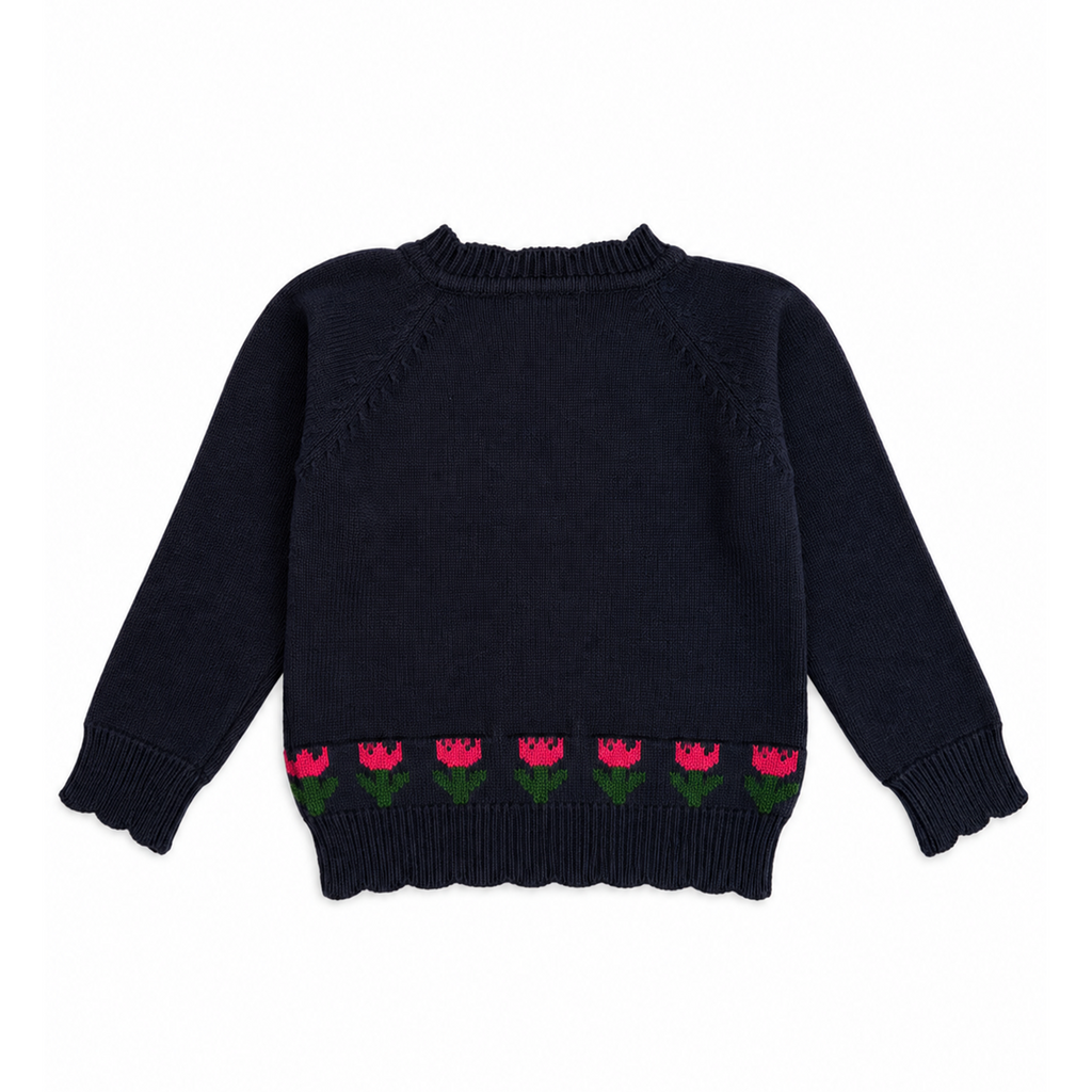 EVERE KIDS Lacivert Yünlü Laleli Eşofman Takım