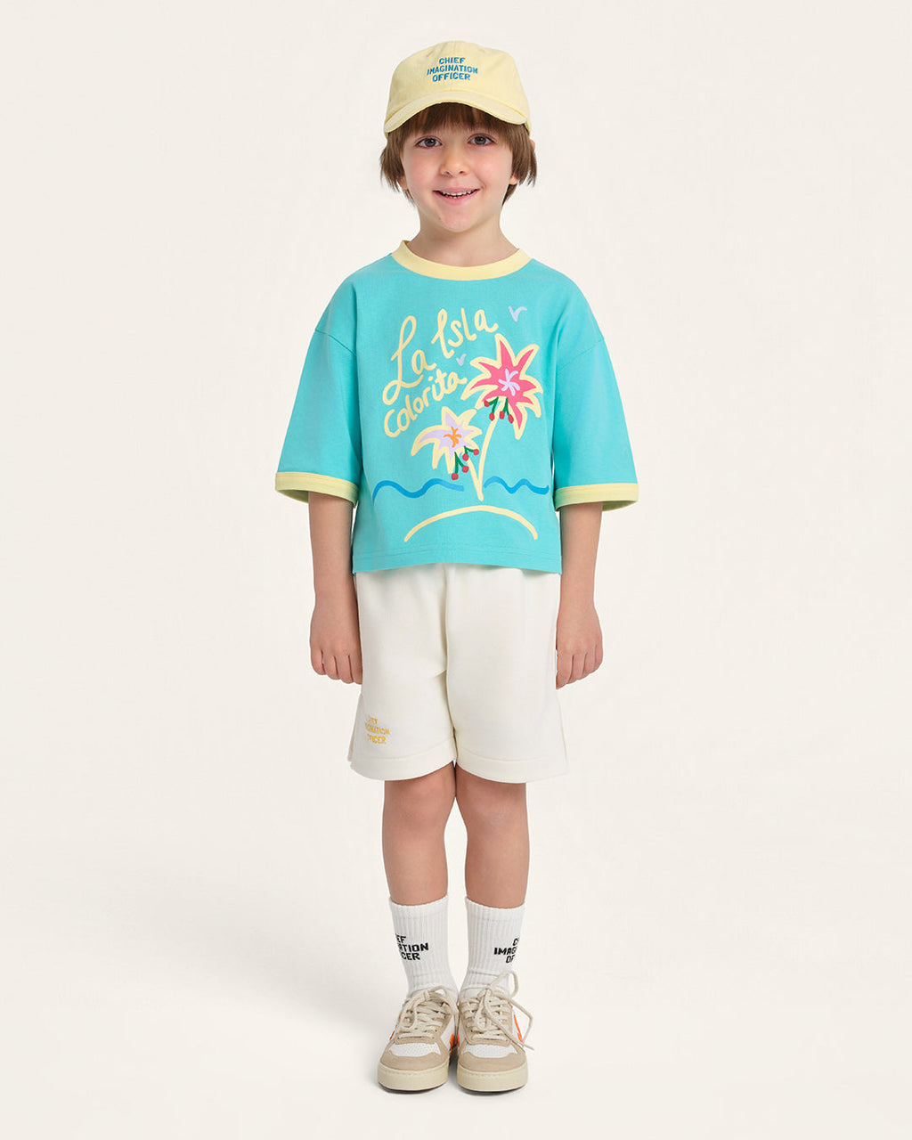 CHIEF IMAGINATION OFFICER Organik pamuklu Mavi T-Shirt Nº03