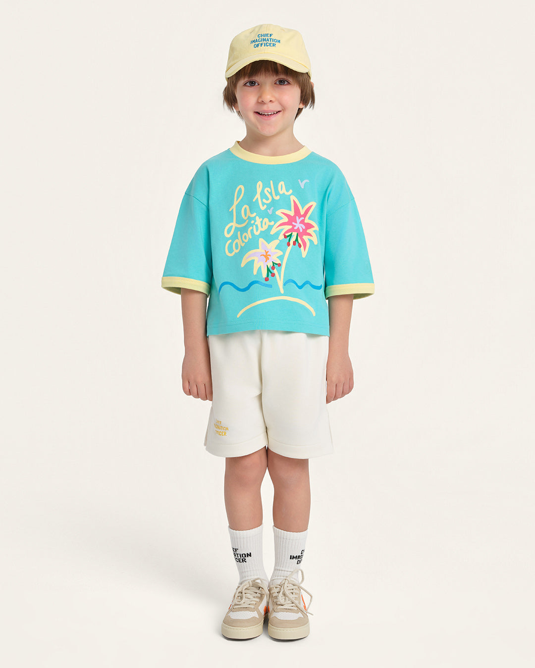 CHIEF IMAGINATION OFFICER Organik pamuklu Mavi T-Shirt Nº03