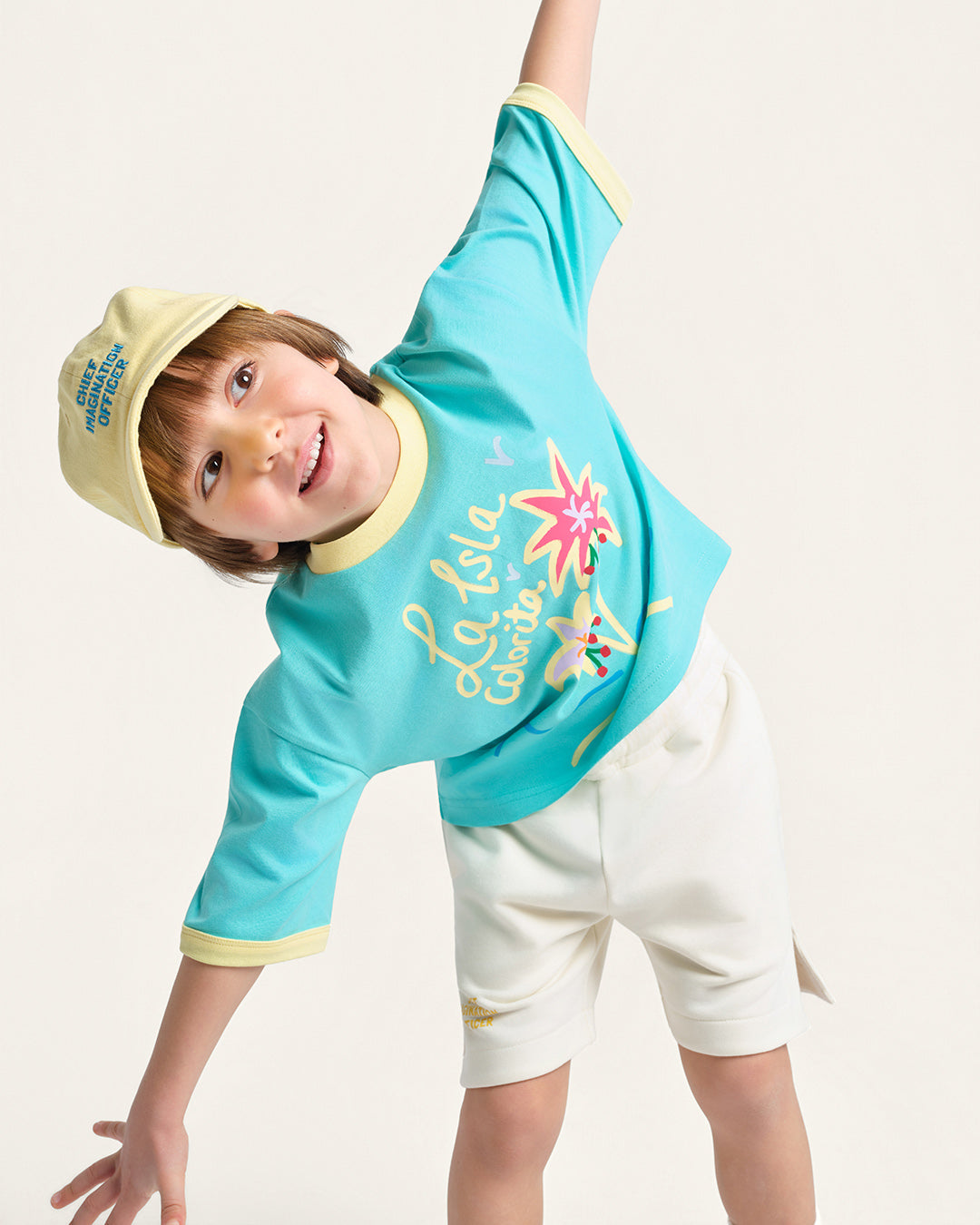 CHIEF IMAGINATION OFFICER Organik pamuklu Mavi T-Shirt Nº03