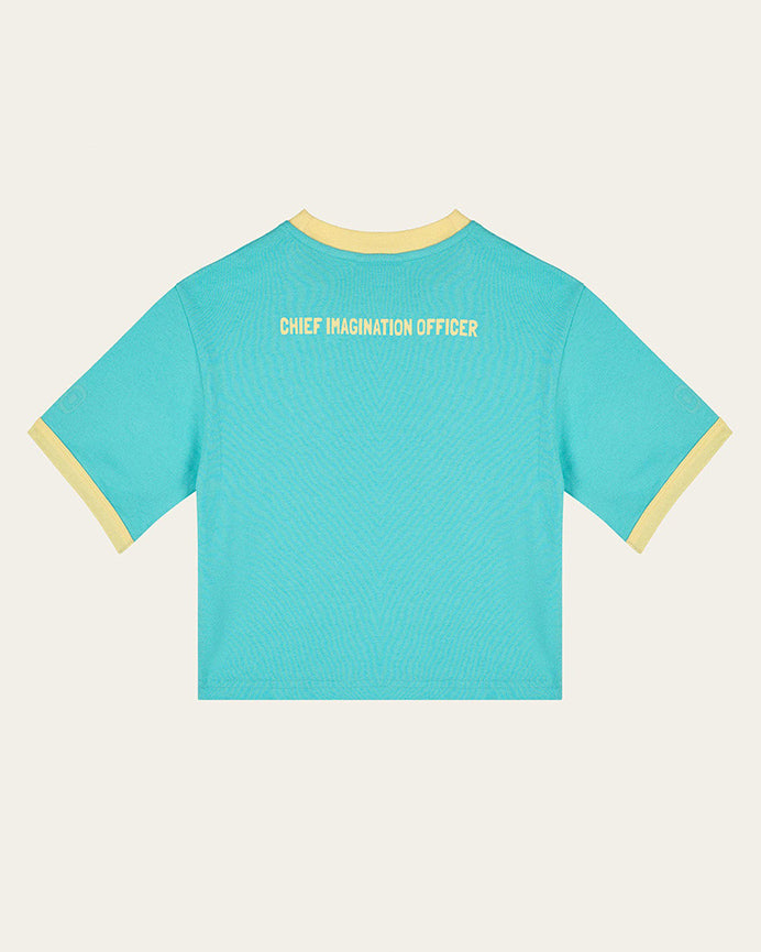 CHIEF IMAGINATION OFFICER Organik pamuklu Mavi T-Shirt Nº03