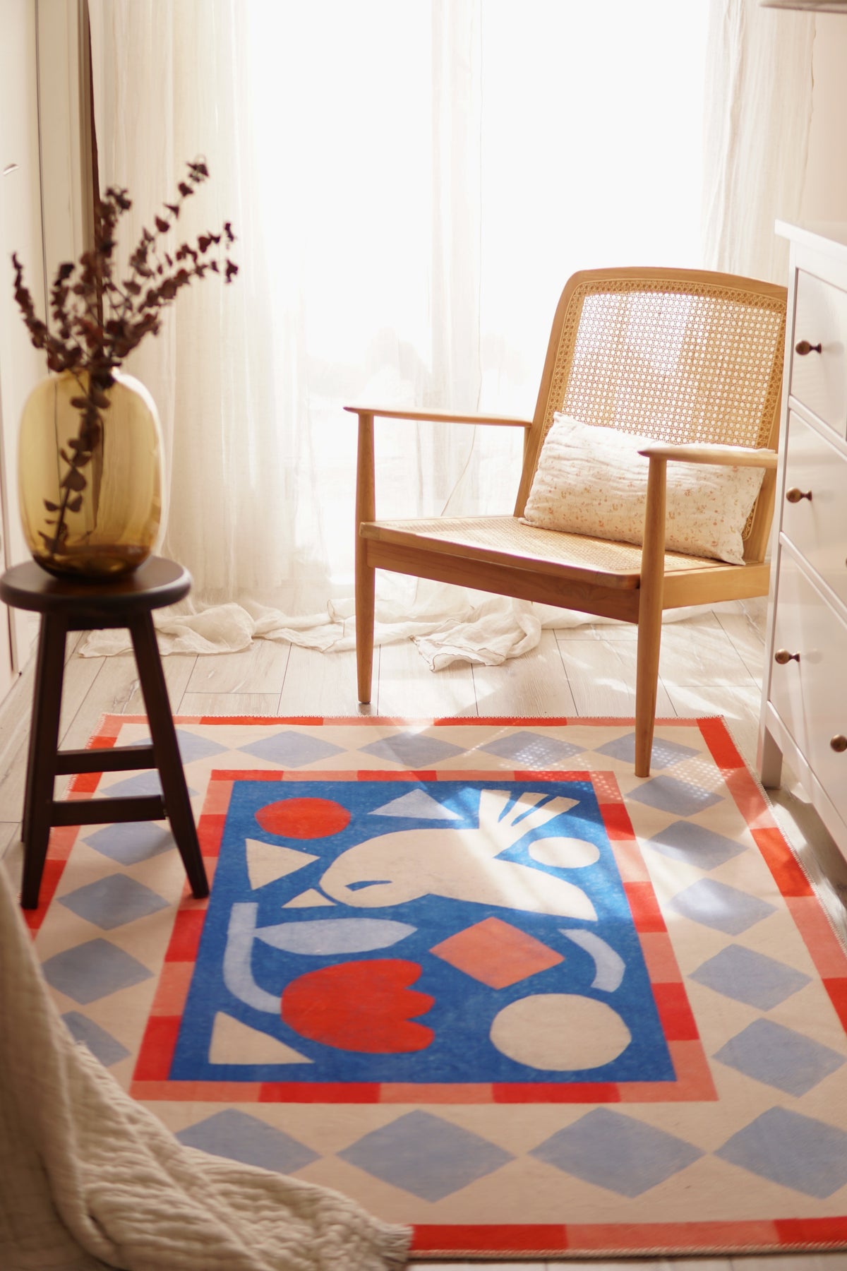 HUEPPI COUCOU ABSTRACT BIRD RUG