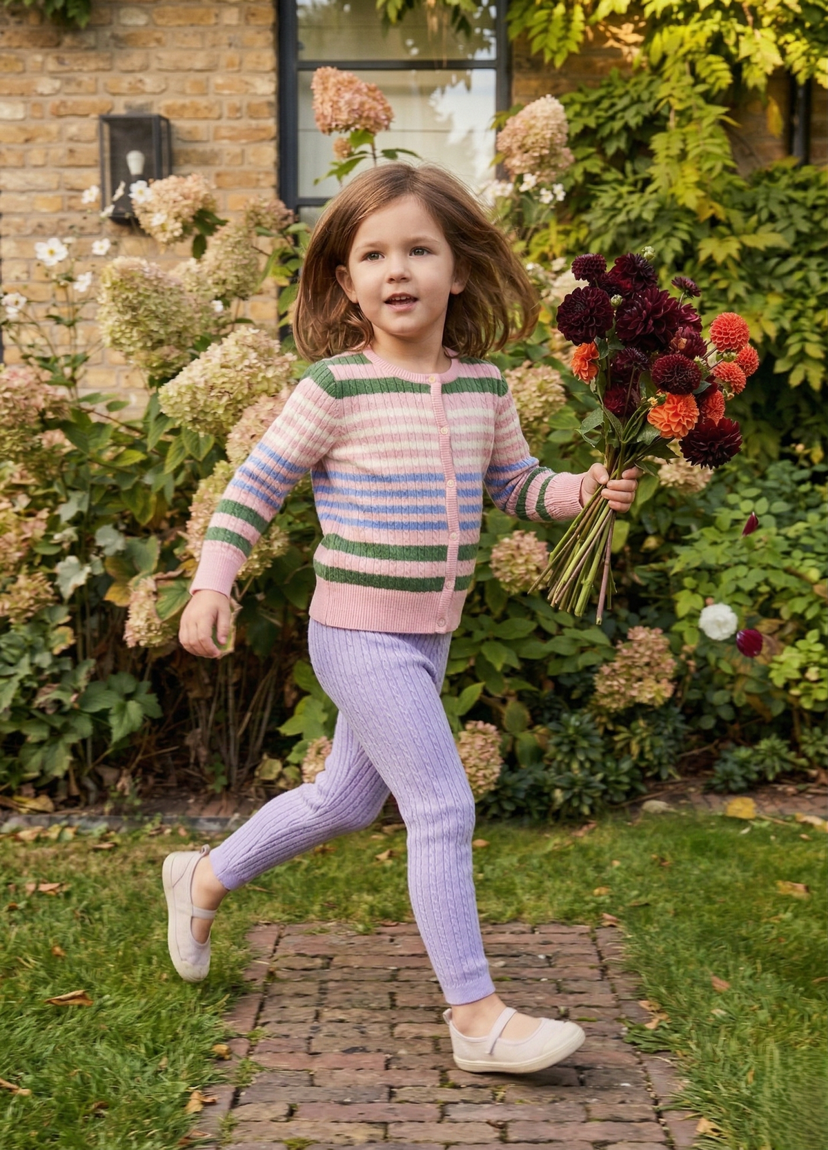 EVERE KIDS Wooly Saç Örgülü Unisex Triko Tayt