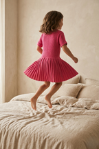 EVERE KIDS Ballerina Belle Saç Örgülü Pliseli Elbise