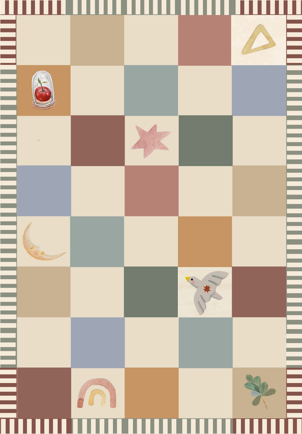 HUEPPI PATCH & PLAY CHECKMATE RUG