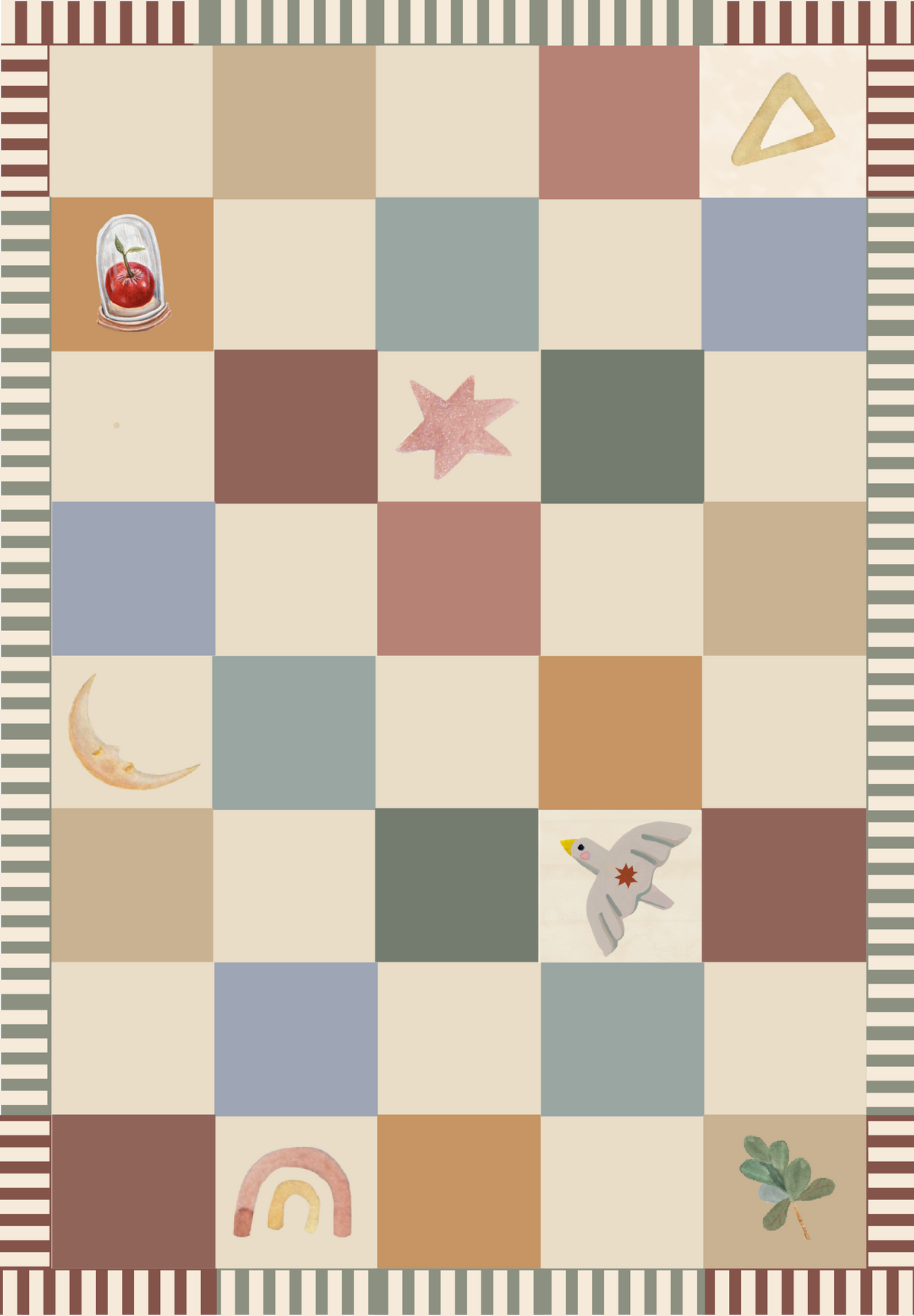 HUEPPI PATCH & PLAY CHECKMATE RUG
