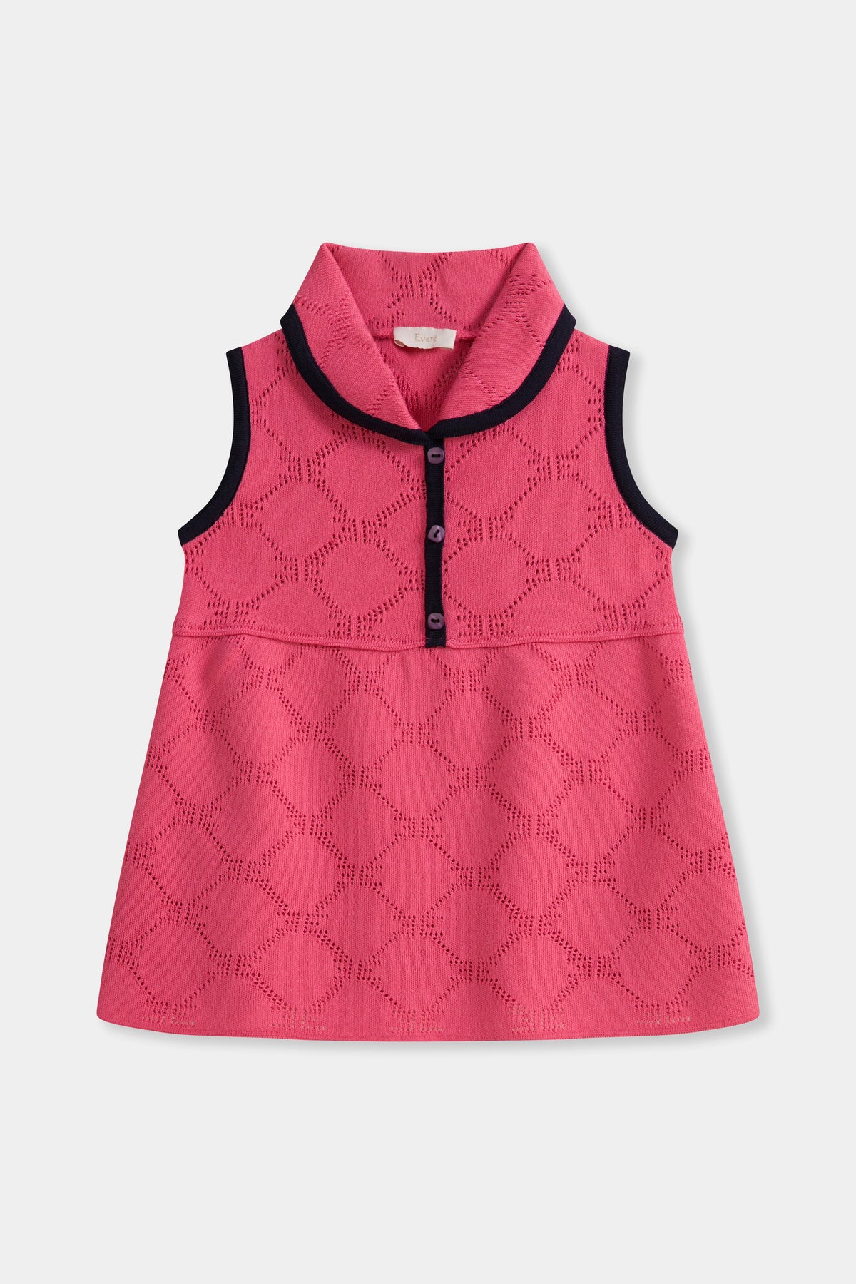EVERE KIDS Ajurlu Kolsuz Mini Elbise