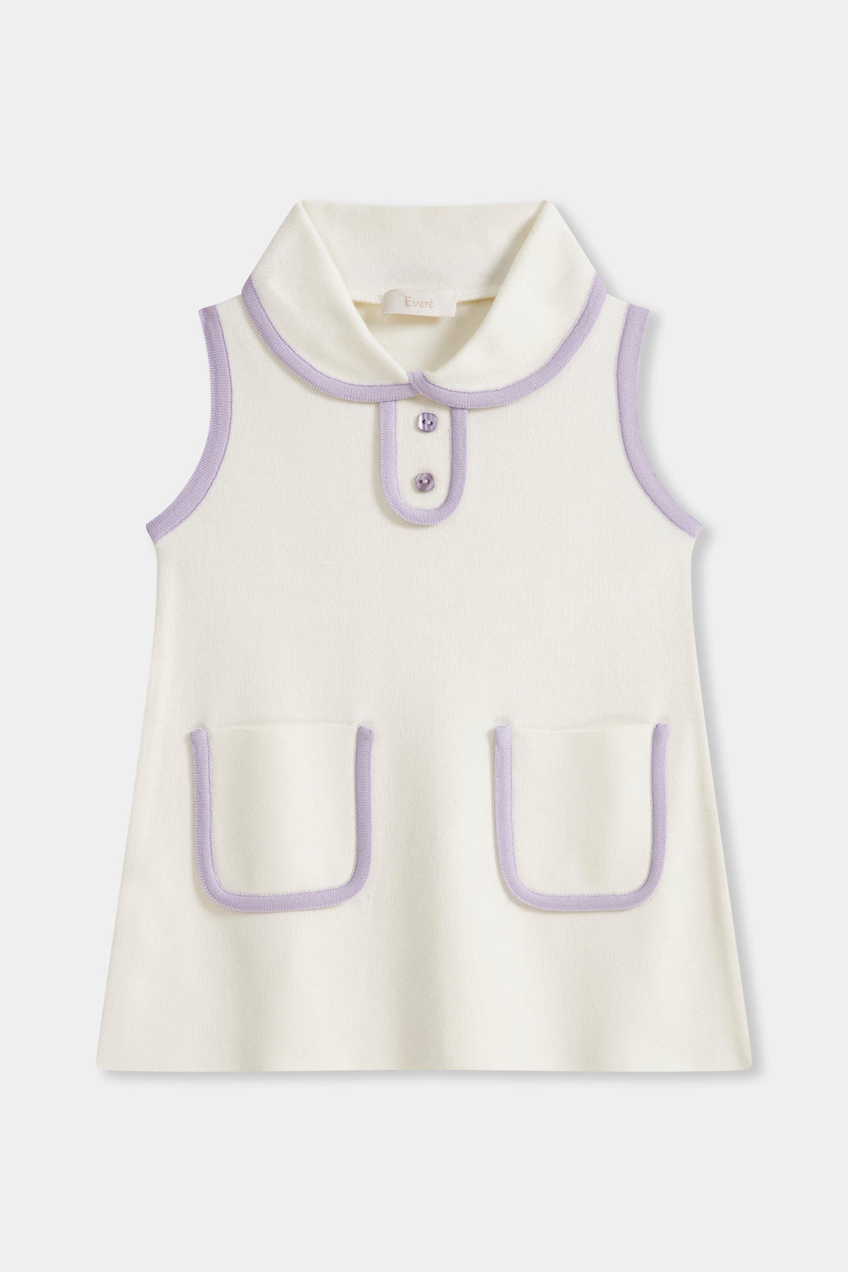 EVERE KIDS Biyeli Kolsuz Mini Elbise