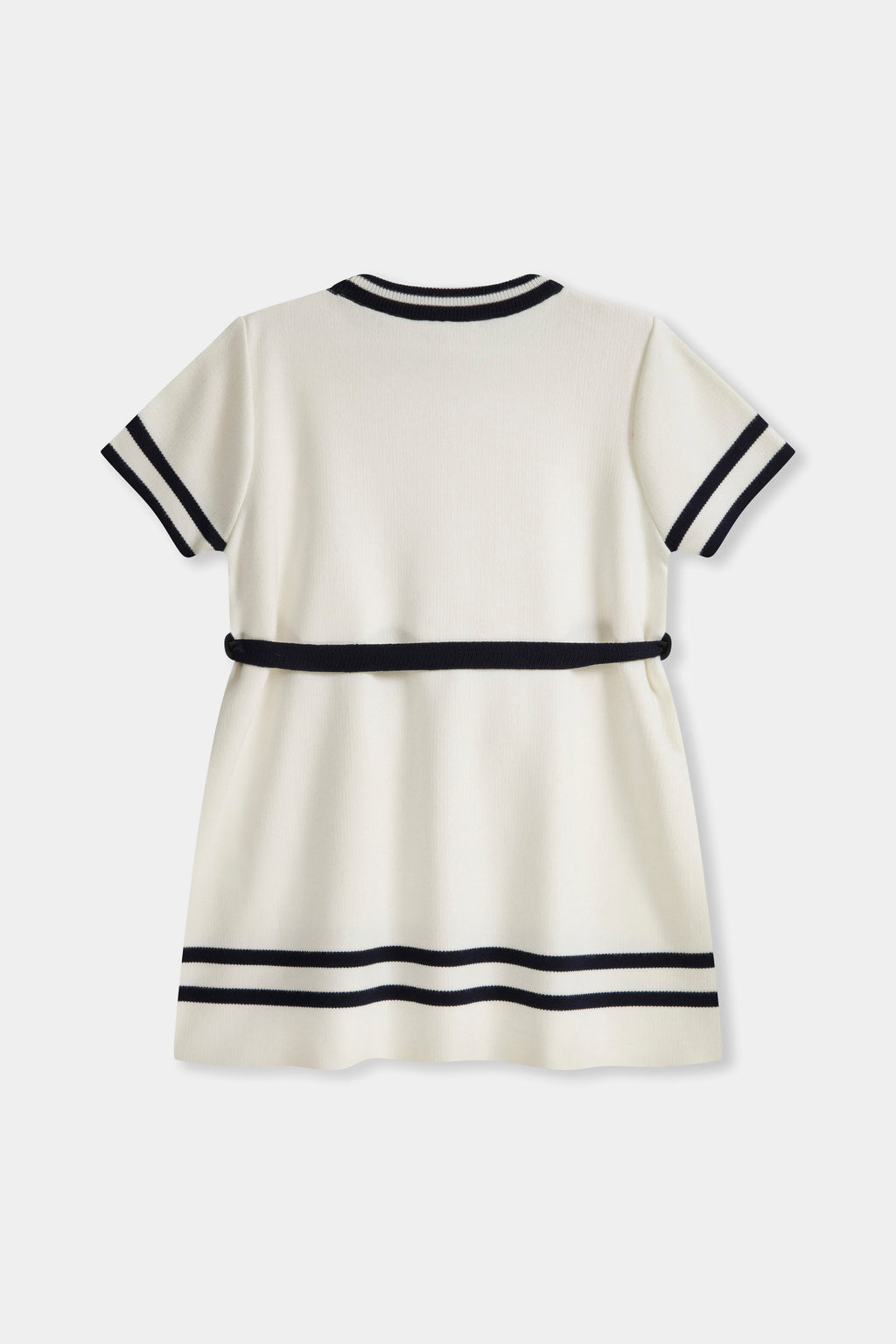 EVERE KIDS Etek Ucu Kol Ucu Çizgili Elbise: Cherry Racer ve Navy Dash